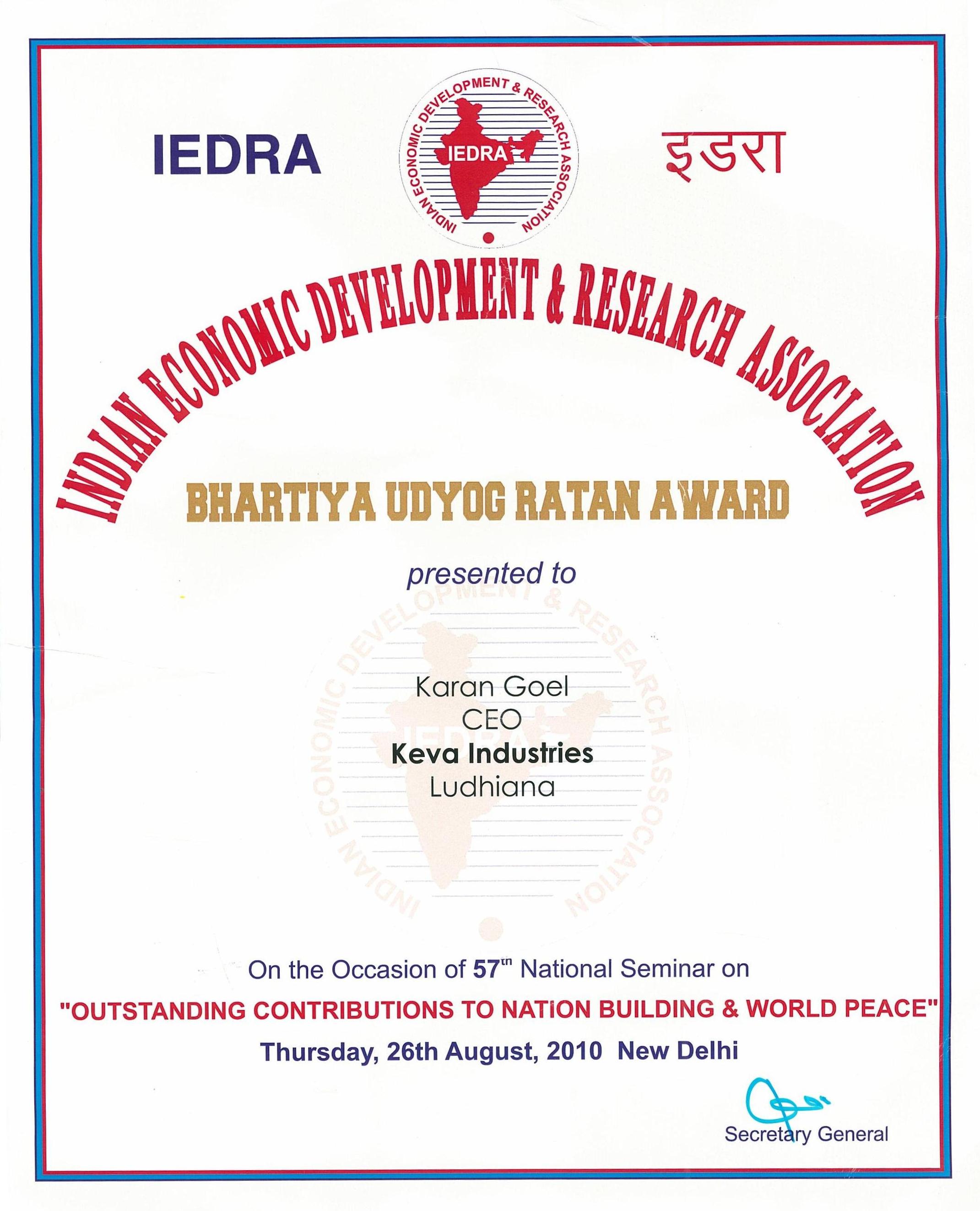certificates awards